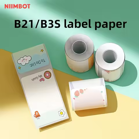 Niimbot B1 B21 B203 B3S Funny Cartoon Label Sticker Waterproof Self-adhesive Cosmetics Label Marker 