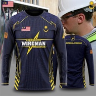POLO SHIRT- ECECTRICAL WIREMAN MALAYSIA 3D NEW EDITION POLO SHIRT N6KP