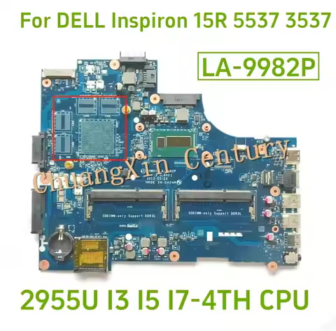 VBW01 LA-9982P Motherboard for DELL INSPIRON 3537 5537 Laptop CPU: I3 I5 I7-4TH UMA 100% Fully Teste