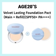 AGE20'S Velvet Lasting Foundation Pact (Main + Refill)