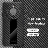 Casing for Huawei Honor X9d 5G HonorX9d MTN-NX1 Phone Case Leather Acrylic Carbon Fiber Soft Silicon