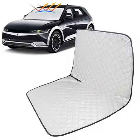 Car Foldable Front Windshield Sun Shade Visor Protector For Hyundai Ioniq 5 2022-2025 Wear Resistant