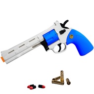 Revolver Toy,Extended Barrel,Can fire Soft Bullets,Water Gel Beads,Digital Shooting Targets with Foa