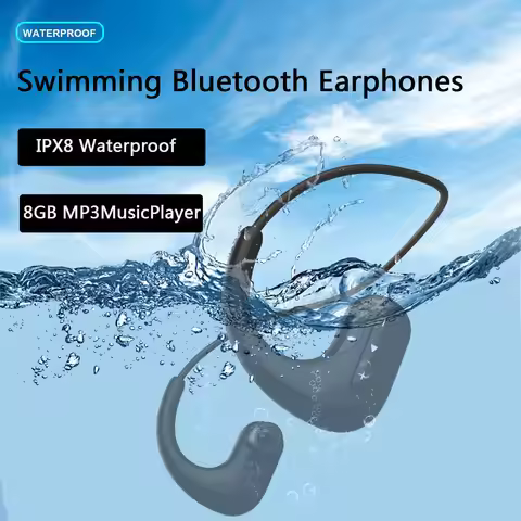 NEW Professional Swimming Earphone 8GB MP3 Music Player Bluetooth Headphones IPX8 Waterproof Underwa