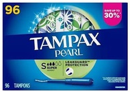 *預購*Tampax Pearl Super Tampons, Unscented 96 ct. 超級衛生棉條，無味 96 條裝