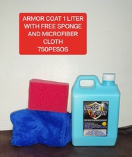 ARMOR COAT 1 LITER WITH FREE SPONGE AND MICROFIBER CLOTH/MOTORCYCLE WAX/CHEMICALS