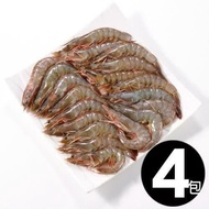 【華得水產】瓜地馬拉特大白蝦2盒(800g土10% 約10-15尾/包/包冰15%)