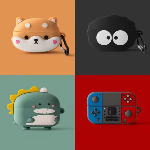 Earphones Case For Sony WF-1000XM4 WF-1000XM5 Cute 3D Cartoon Cases Soft Silicone Shell for Sony WF1