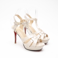 MellowCo รองเท้าส้นเข็มหนังแก้ว สูง 4.5 นิ้ว สริม platform รุ่น Call Me Camellia 16-1255