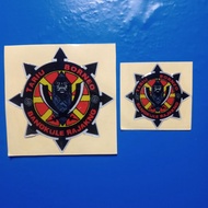 Borneo Tarule Rajakng Dance Embossed Sticker
