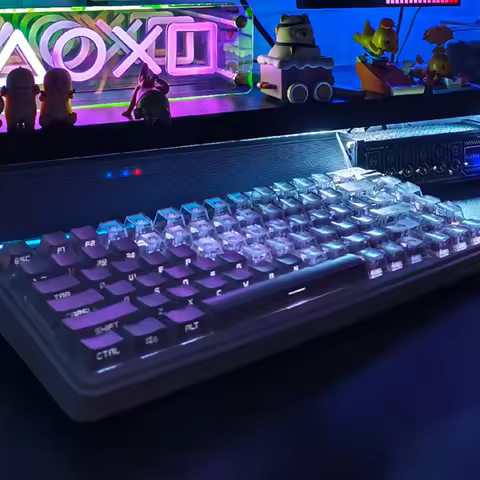 Customized Side Engraved PBT Keycaps Wooting Magnetic Axis Wireless Mechanical Keyboard Raven 68 Aul