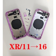 Convertor Housing For iPhone XR To 16 11 Like 16 XR Convert to 16 Backshell Replacement Refitted Cha