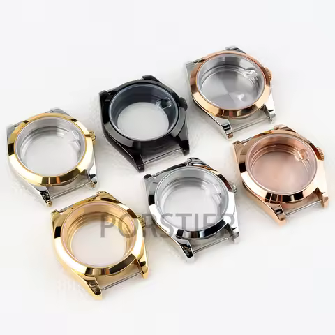 36mm/39mm Nh35 Watch Case Sapphire Glass Solid 316L Stainless Steel Waterproof for Datejust NH35 NH3