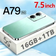 [COD] New Smartphone A79 5G mobile phone 7.5-inch full HD screen (16GB RAM + 1TBROM) WIFI low-price 