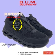 BUM Equipment Kid's Black Shoes CSY821 Black School Shoe / Kasut Hitam Sekolah / Sneakers / Kasut Bu