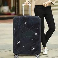 Elastic Luggage Protective Cover, เหมาะสำหรับกระเป๋าเดินทางขนาด 18-32 นิ้ว, กระเป๋าลายเครื่องบินแบบย