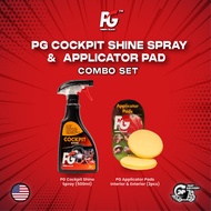 Perma Glass PG Cockpit Shine Spray (500ml) Applicator Pad Combo Set