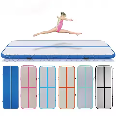 Water Gym Yoga Wholesale Inflatable Gymnastics Tumbling Mat Air Tumble Track Floor Mat With Pump For