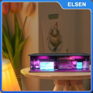 ELSEN 1:64สเกลลานจอดรถพื้นหลังชั้นแสดงตู้แสดงมีไฟ LED โรงจอดรถ Diorama สำหรับรถยนต์รุ่น