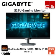 GIGABYTE G27U Gaming Monitor 4K 160Hz (UHD) / 320Hz (FHD) OSD Sidekick | Screen Can Rotate Vertical