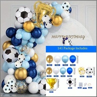 Functionality Balloon Wreath Balloon Durable and beautiful Decoration Gold Soccer Cup Not easy to br