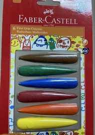 Faber-Castell 6色初學握筆蠟筆
