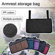 【Ready Stock】Original Side Armrest Storage Bag Storage bag Multi-color multi-pocket storage bag Suitable For Most Walkers, Walkers, Wheelchairs And Scooters, Electric Scooters