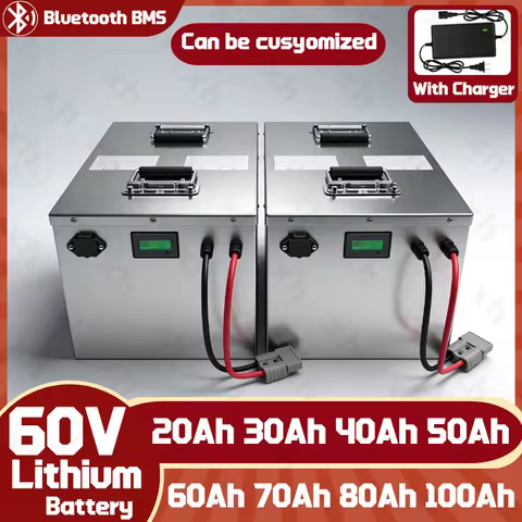XH-Batterie 60V 20Ah 30Ah 40Ah 50Ah 60Ah 70Ah 80Ah lithium-ion battery pack and charger suitable for
