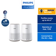 [Bundle of 2] PHILIPS 600i Series Compact Smart Air Purifier - 2x AC0650/10 - CADR 170m3/h Energy Ef