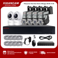 XIHANCAM Paket CCTV Wifi 8 Channel 5MP Komplit Tinggal Pasang Kit NVR CCTV Wifi Jarak Jauh Lewat HP