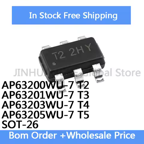 5Pcs AP63200WU-7 T2 AP63200WU AP63201WU-7 T3 AP63201WU AP63203WU-7 T4 AP63203WU AP63205WU-7 AP63205W