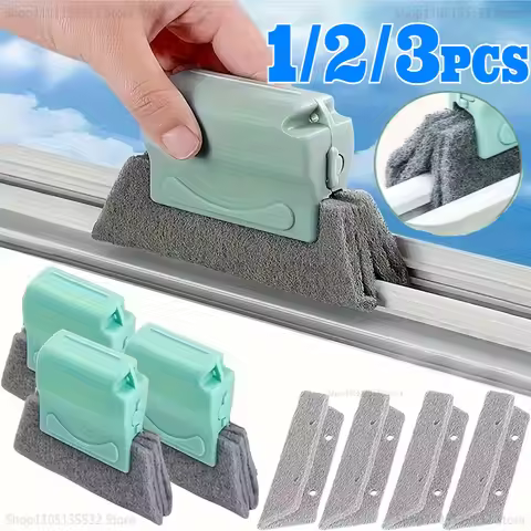 1-3P Window Groove Cleaning Cloth Kitchen Cleaning Window Cleaning Brush Windows Slot Cleaner Brush 