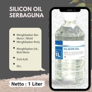 Silicon Oil pengkilap motor silikon body motor cair serbaguna 1Liter silicon oil semir ban motor mob