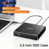 MAIWO 2.5 Inch SSD Case All Aluminum Multifunctional Docking Station Mobile Hard Drive Cartridge HD 