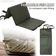 LOOKSHOW 80*35CM Multi-Functional 3-Fold Unhooking Mat Carp Fishing Accessories Protection Pad Water