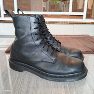 Dr. Dr. Dr. Martens Docmart DM 1460 Pascal Decon 8 Hole Mid Boots Black Nappa Leather MIV Authentic 