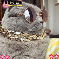MARA Chain Dog Collar, Cat Dog Gold Necklace Adjustable Pet Necklace, Fashion Chain Collar Gold Coll