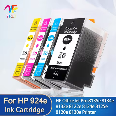 924e 924XL 924 BK Black Ink Cartridge Compatible for HP OfficeJet Pro 8135e 8134e 8132e 8122e 8124e 