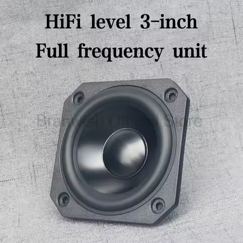 25W Passive Speaker 3 Inch Bookshelf Speakers HiFi 4/8ohm Full Frequency Sound Box 12mm Thick Audio 