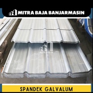 Spandek Galvalum tebal FULL 0.35mm lebar efektif 750mm - 4m/5m/6m