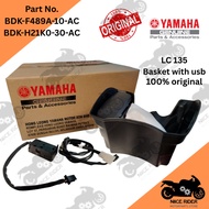 Yamaha LC 135 Se model front basket with usb charger 3.0 set complete 100% original BDK-F489A-10-AC