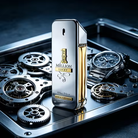 Rabanne 1 Million Lucky Eau de Toilette for Men – Long-Lasting Woody Aromatic Fragrance with Hazelnu
