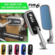 2PCS 100% ORIGINAL H2C FULL ALUMINUM SIDE MIRROR REARVIEW MIRROR H2C SHORT LEG MIRROR UNIERVSAL XMAX