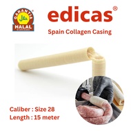 [HALAL] Spain Edible Sausage Collagen Casing Size 28 x 15m - EDICAS