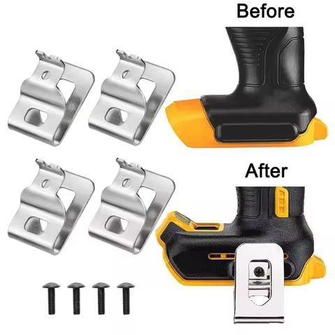2/4/5/6pcs Electric Drill Stainless Steel Belt Hook Clip Cordless For DeWalt 20V Drill Driver Tool P