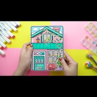 toca boca green house (SUDAH DIRAKIT) paper doll mainan bongkar pasang