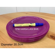 Tupperware Oh Dessert Bowl and Oh Dessert Plate Purple Serving Collection Set (1pc) / Piring / Pingg