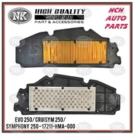 AIR FILTER ELEMENT - SYM - EVO 250i/ CRUISYM 250i/ SYMPHONY 250i - P/NO. 17211-HMA-000 (NK)