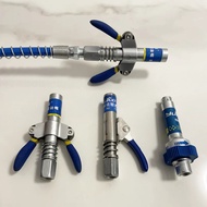 Grease Coupler Lock Clamp Type Grease Nozzle Hose Kit High-Pressure Grease Gun Coupling End Connecto