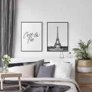 【聯畫優惠組合】巴黎鐵塔組合掛畫/城市攝影裝飾畫